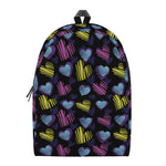 Graffiti Heart Pattern Print Backpack