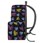 Graffiti Heart Pattern Print Backpack