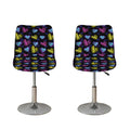 Graffiti Heart Pattern Print Bar Stool Covers