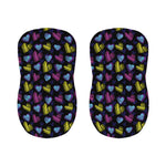 Graffiti Heart Pattern Print Bar Stool Covers