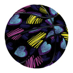 Graffiti Heart Pattern Print Basketball