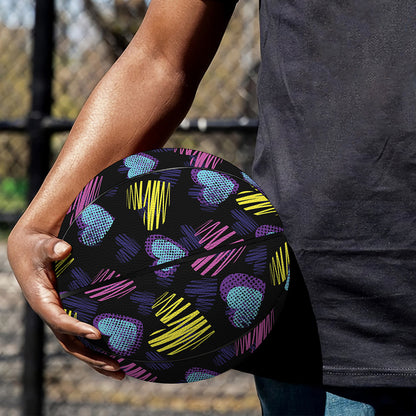 Graffiti Heart Pattern Print Basketball