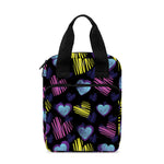 Graffiti Heart Pattern Print Bible Tote Bag