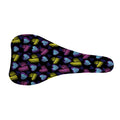 Graffiti Heart Pattern Print Bicycle Seat Cover