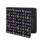 Graffiti Heart Pattern Print Bifold Wallet