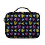 Graffiti Heart Pattern Print Briefcase Bible Bag