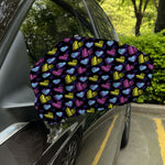 Graffiti Heart Pattern Print Car Side Mirror Covers