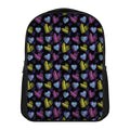 Graffiti Heart Pattern Print Casual Backpack