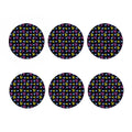 Graffiti Heart Pattern Print Coaster Set