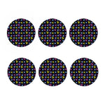 Graffiti Heart Pattern Print Coaster Set