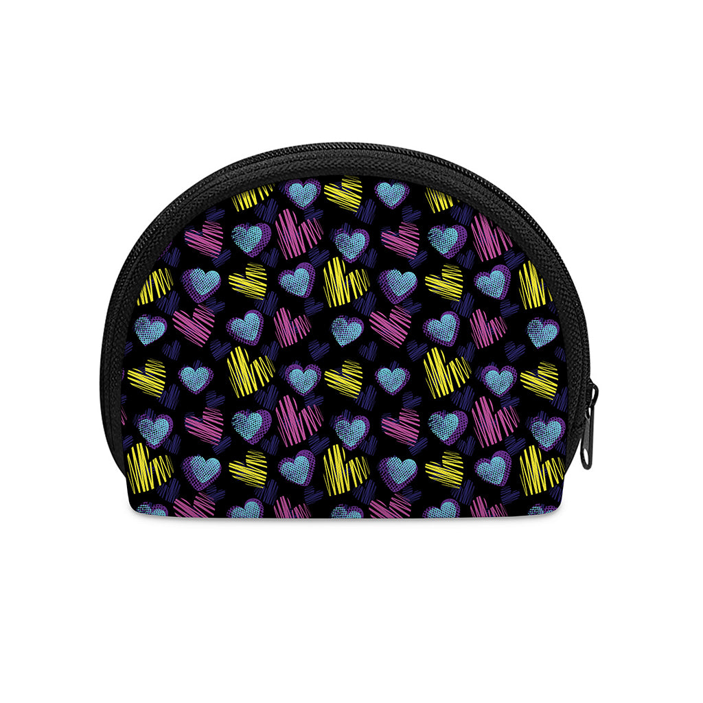 Graffiti Heart Pattern Print Coin Purse