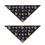 Graffiti Heart Pattern Print Dog Bandana