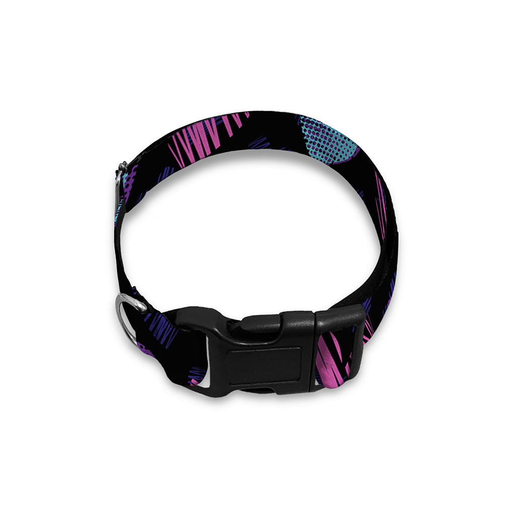 Graffiti Heart Pattern Print Dog Collar