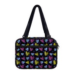 Graffiti Heart Pattern Print Double Strap Bible Bag