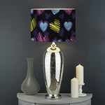 Graffiti Heart Pattern Print Drum Lamp Shade