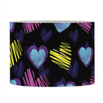 Graffiti Heart Pattern Print Drum Lamp Shade