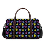 Graffiti Heart Pattern Print Duffle Bag