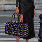 Graffiti Heart Pattern Print Duffle Bag