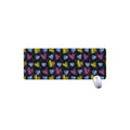 Graffiti Heart Pattern Print Extended Mouse Pad