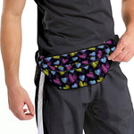 Graffiti Heart Pattern Print Fanny Pack