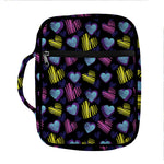 Graffiti Heart Pattern Print Front Pocket Bible Bag