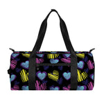 Graffiti Heart Pattern Print Gym Bag