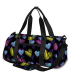 Graffiti Heart Pattern Print Gym Bag