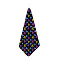 Graffiti Heart Pattern Print Hand Towel