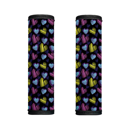Graffiti Heart Pattern Print Handle Covers