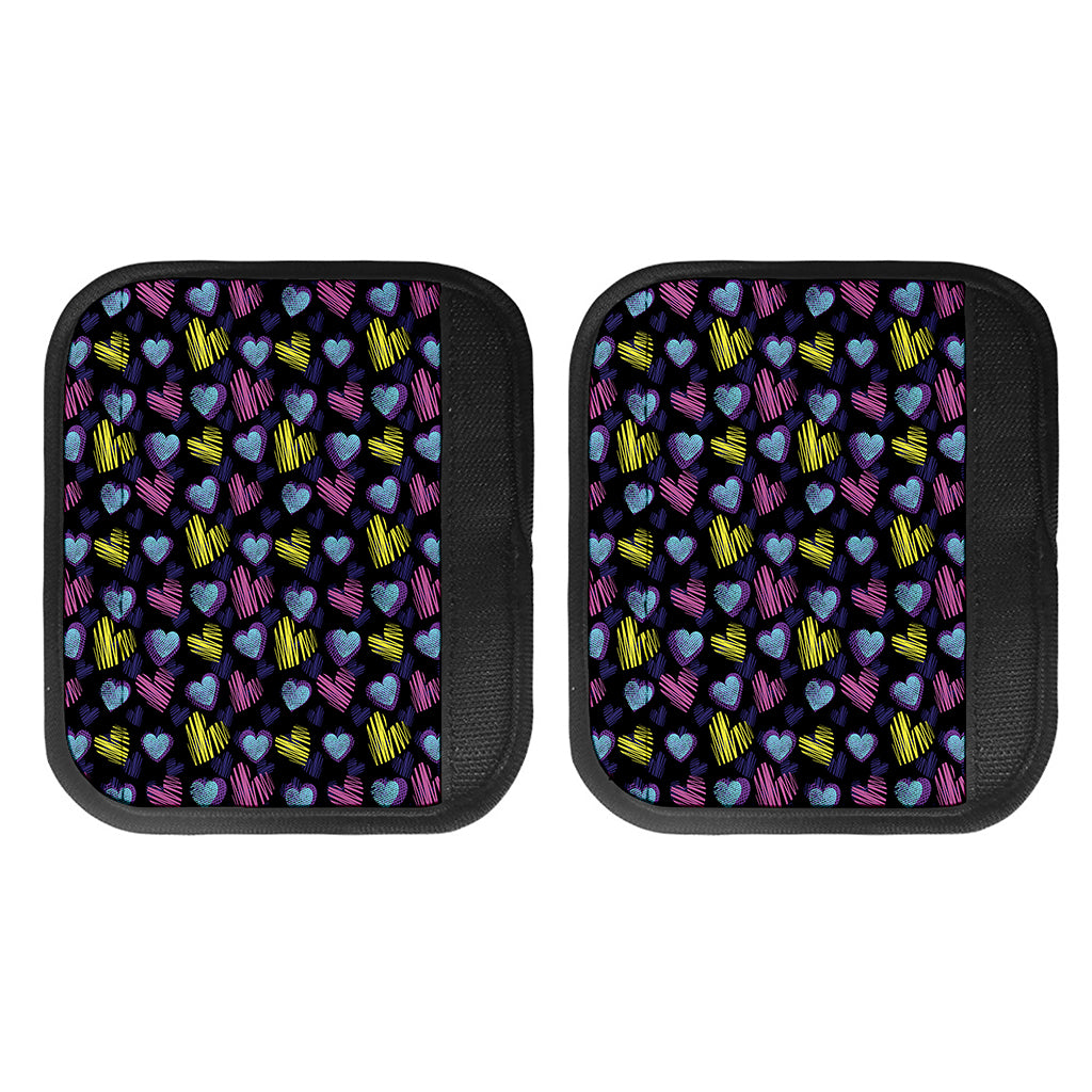 Graffiti Heart Pattern Print Handle Covers