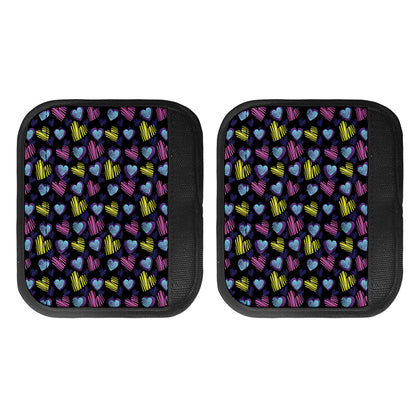 Graffiti Heart Pattern Print Handle Covers