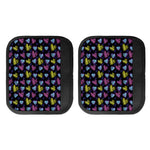 Graffiti Heart Pattern Print Handle Covers
