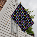 Graffiti Heart Pattern Print House Flag