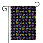 Graffiti Heart Pattern Print House Flag