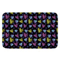 Graffiti Heart Pattern Print Indoor Door Mat
