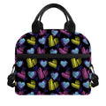 Graffiti Heart Pattern Print Insulated Lunch Bag