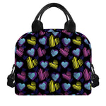Graffiti Heart Pattern Print Insulated Lunch Bag