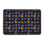 Graffiti Heart Pattern Print Kitchen Mat