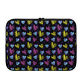 Graffiti Heart Pattern Print Laptop Sleeve