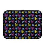 Graffiti Heart Pattern Print Laptop Sleeve