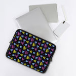 Graffiti Heart Pattern Print Laptop Sleeve