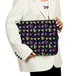 Graffiti Heart Pattern Print Laptop Sleeve