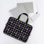 Graffiti Heart Pattern Print Laptop Sleeve With Handle