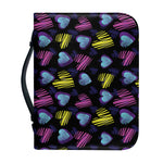 Graffiti Heart Pattern Print Leather Bible Cover