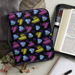 Graffiti Heart Pattern Print Leather Bible Cover