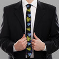 Graffiti Heart Pattern Print Necktie