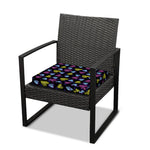 Graffiti Heart Pattern Print Outdoor Seat Cushion Cover