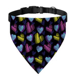 Graffiti Heart Pattern Print Over The Collar Dog Bandana