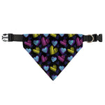 Graffiti Heart Pattern Print Over The Collar Dog Bandana