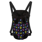 Graffiti Heart Pattern Print Pet Carrier Backpack